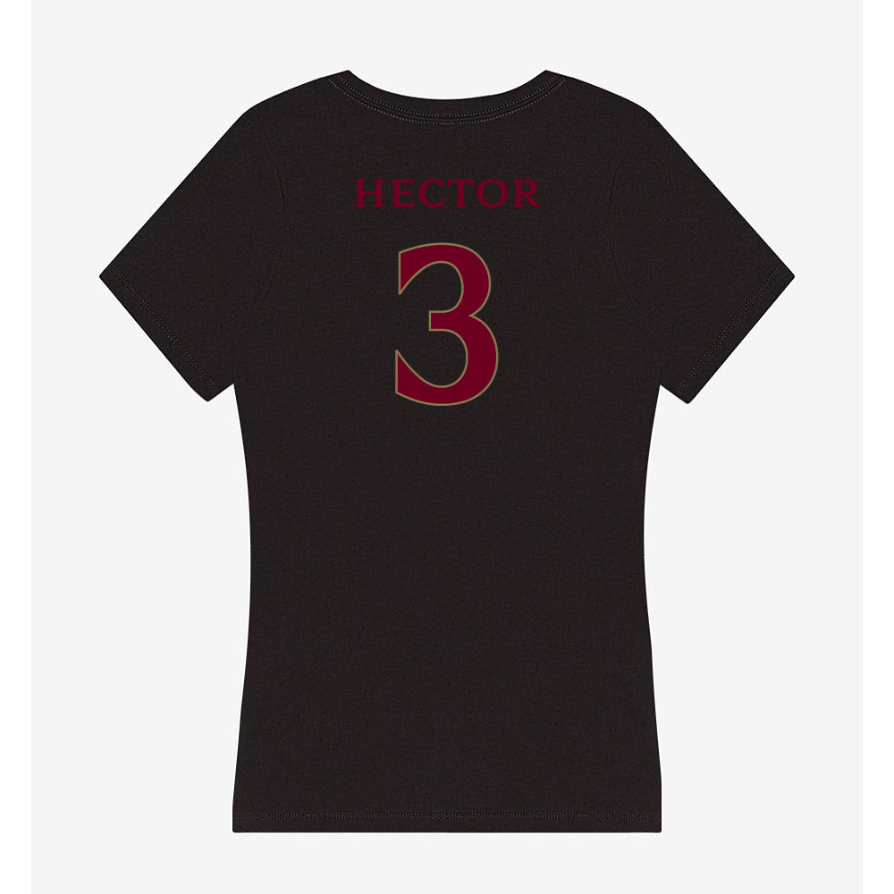 Elon - NCAA Football : Cj Hector - Women's V-Neck T-Shirt-1