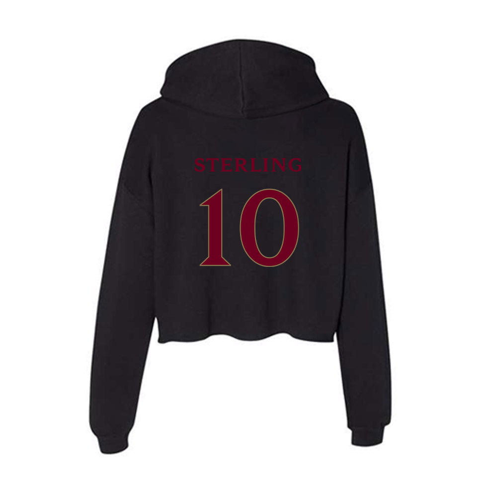Elon - NCAA Baseball : Nate Sterling - Women's Crop Fleece Hoodie-1