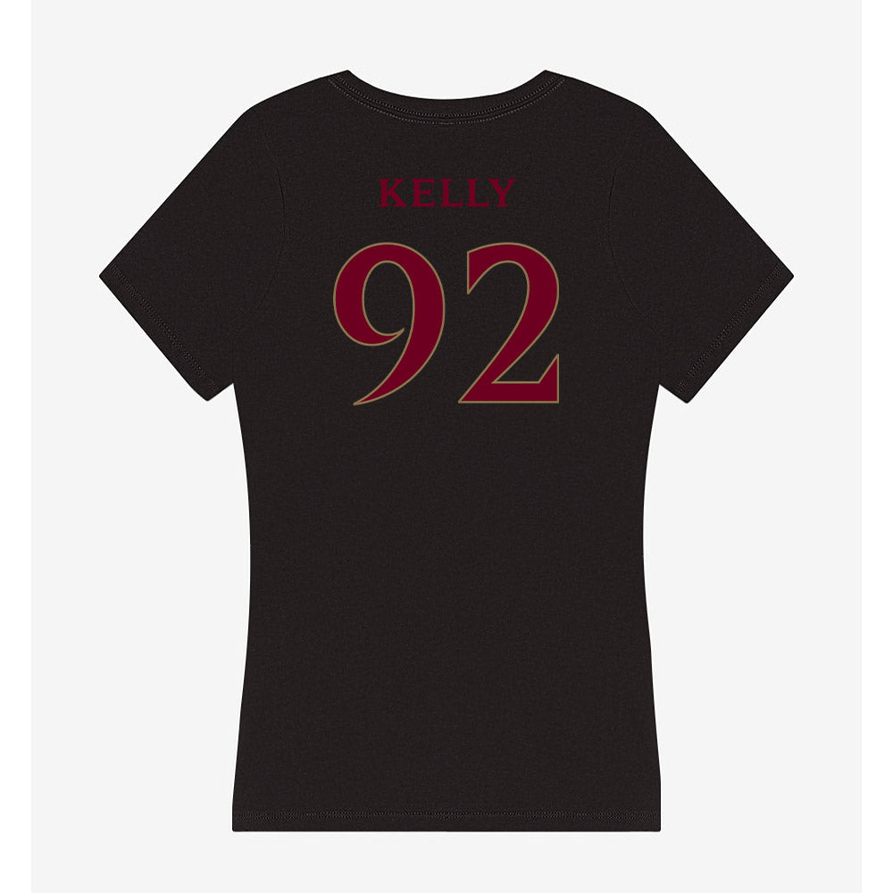 Elon - NCAA Football : Nhycer Kelly - Women's V-Neck T-Shirt-1