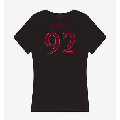 Elon - NCAA Football : Nhycer Kelly - Women's V-Neck T-Shirt-1
