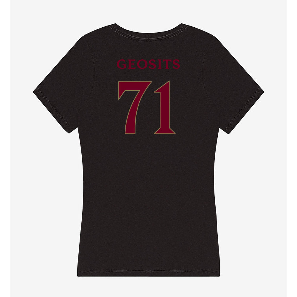 Elon - NCAA Football : Frank Geosits - Women's V-Neck T-Shirt-1