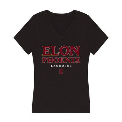 Elon - NCAA Women's Lacrosse : Mj Santa Barbara - Women's V-Neck T-Shirt-0