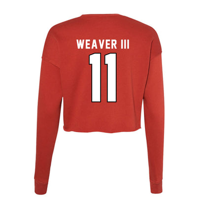 St. Francis - NCAA Men's Basketball : Melvin Weaver III - Women's Cropped Crew Fleece-1