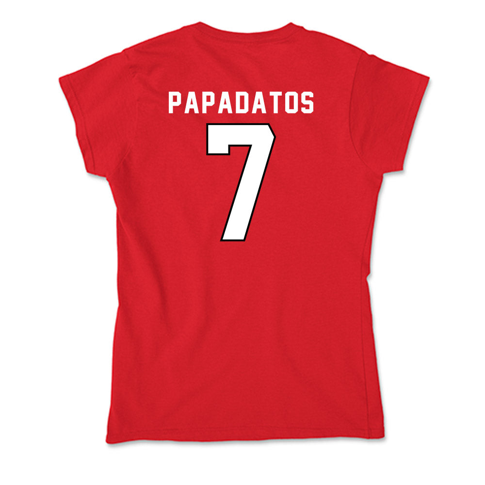 St. Francis - NCAA Men's Basketball : Paris Papadatos - Soft Style Women’s T-Shirt-1