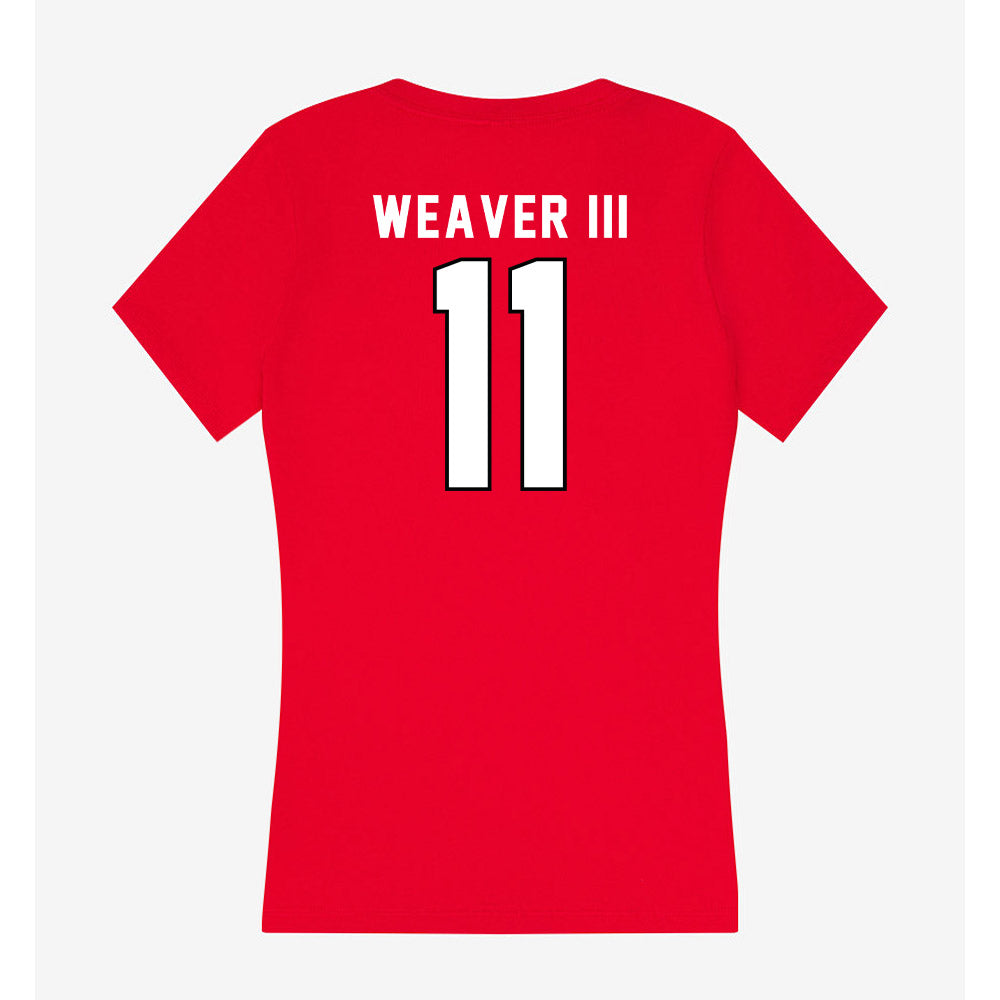 St. Francis - NCAA Men's Basketball : Melvin Weaver III - Women's V-Neck T-Shirt-1