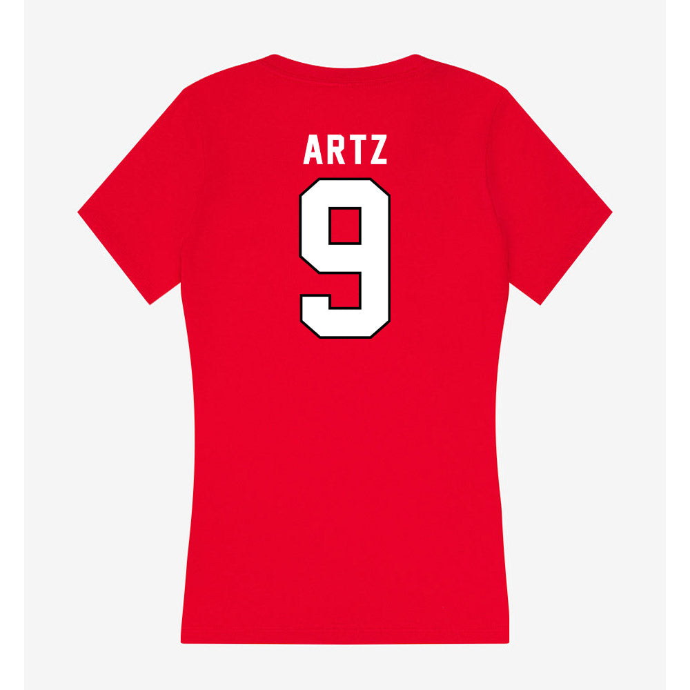 St. Francis - NCAA Women's Soccer : Meredith Artz - Women's V-Neck T-Shirt-1