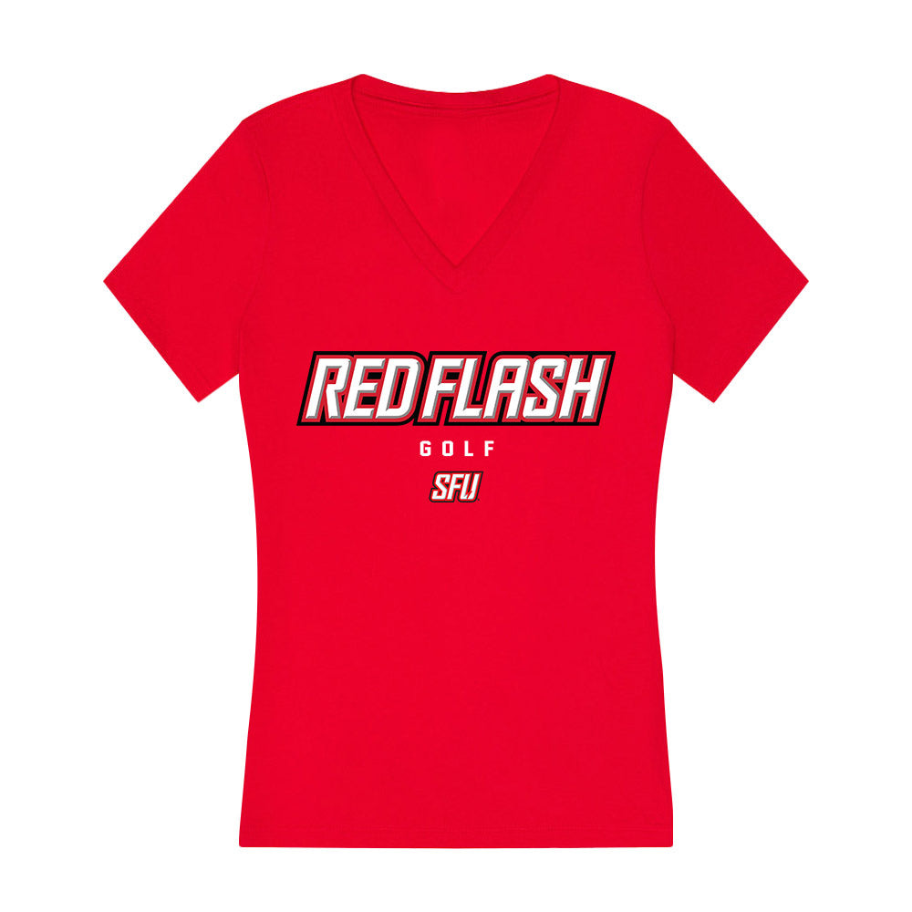 St. Francis - NCAA Men's Golf : Joseph Miller - Women's V-Neck T-Shirt-0