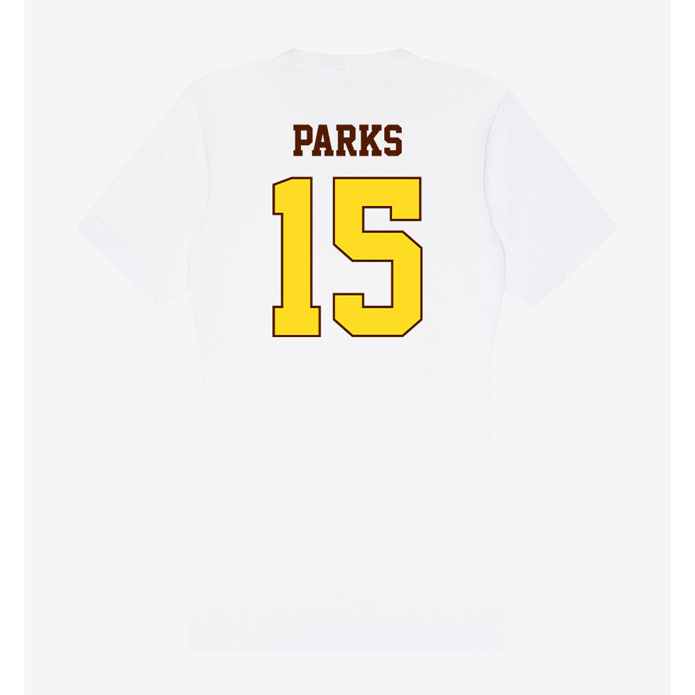 Western Michigan - NCAA Football : Adam Parks - Women's V-Neck T-Shirt-1