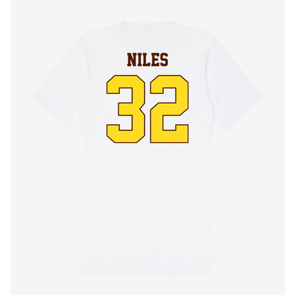 Western Michigan - NCAA Softball : Analeez Niles - Women's V-Neck T-Shirt-1