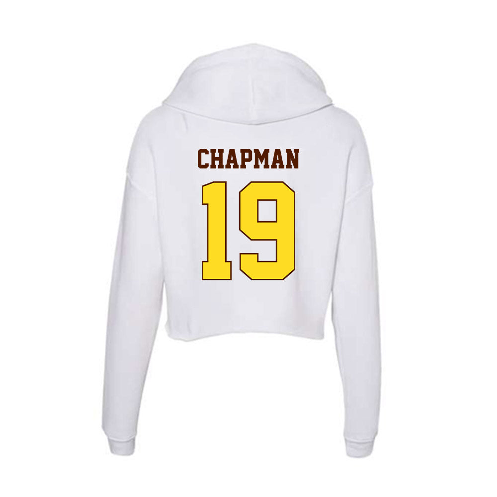 Western Michigan - NCAA Football : Angelo Chapman - Women's Crop Fleece Hoodie-1