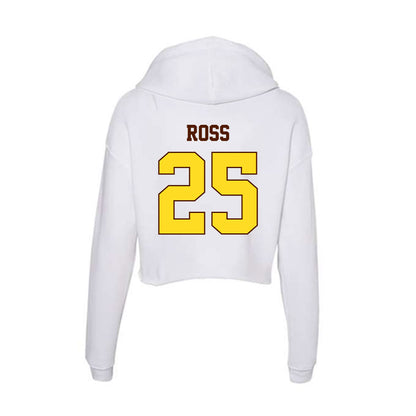 Western Michigan - NCAA Baseball : Jake Ross - Women's Crop Fleece Hoodie-1