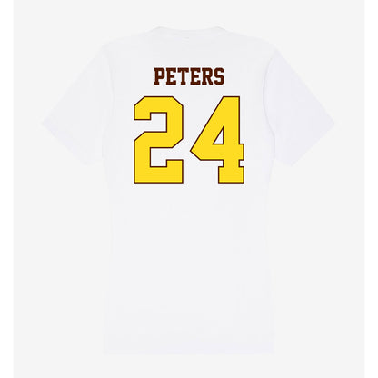 Western Michigan - NCAA Football : John Peters - Women's V-Neck T-Shirt-1