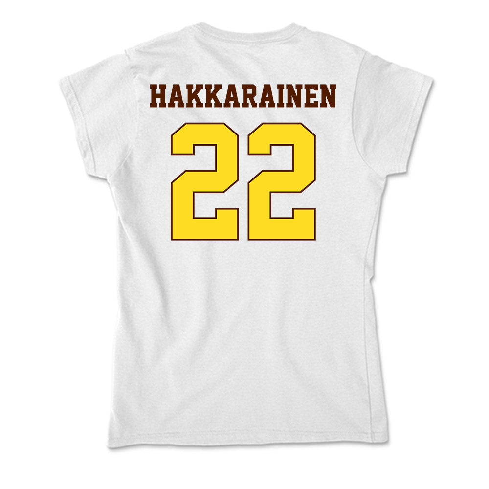 Western Michigan - NCAA Men's Ice Hockey : Iiro Hakkarainen - Soft Style Women’s T-Shirt-1