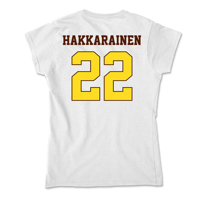 Western Michigan - NCAA Men's Ice Hockey : Iiro Hakkarainen - Soft Style Women’s T-Shirt-1