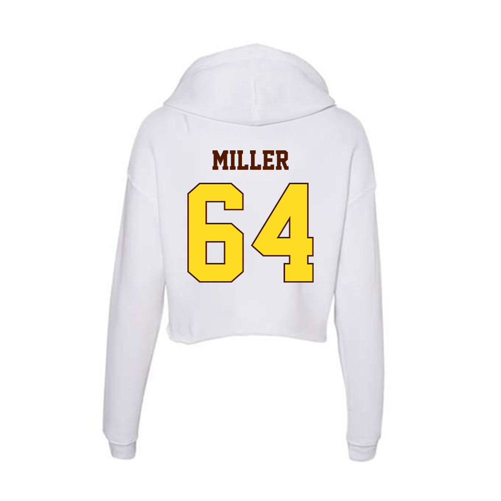 Western Michigan - NCAA Football : Nolan Miller - Women's Crop Fleece Hoodie-1