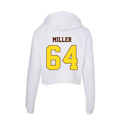 Western Michigan - NCAA Football : Nolan Miller - Women's Crop Fleece Hoodie-1
