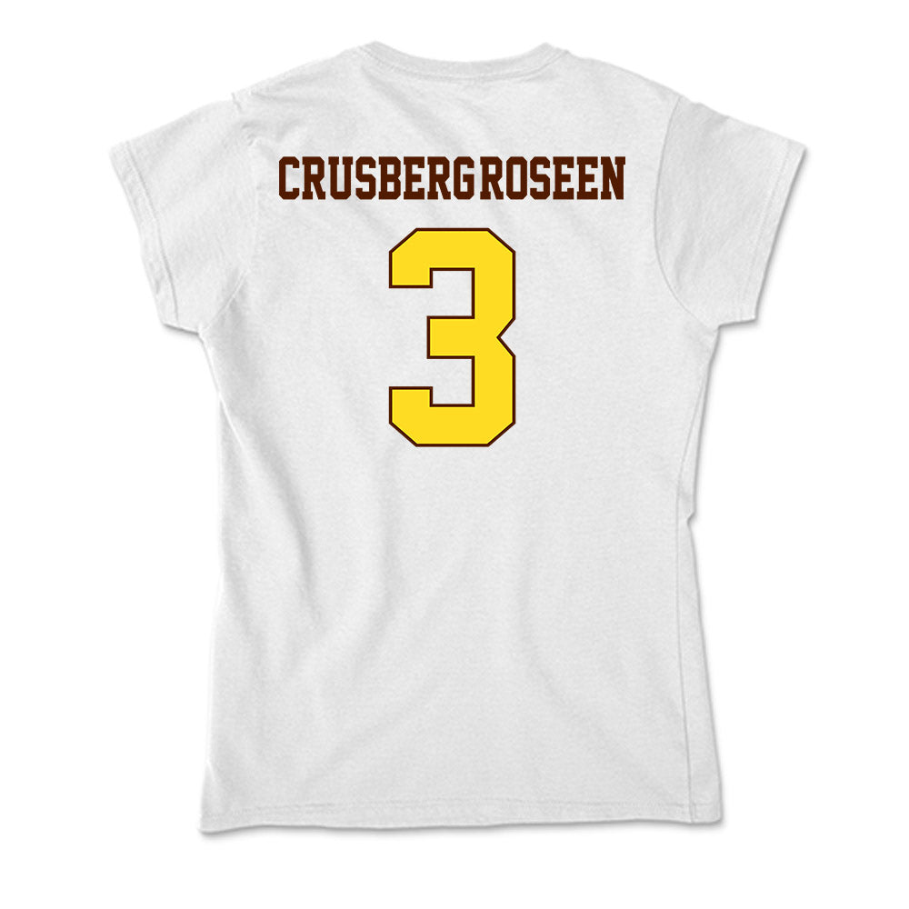 Western Michigan - NCAA Men's Ice Hockey : Cole Crusberg-Roseen - Soft Style Women’s T-Shirt-1