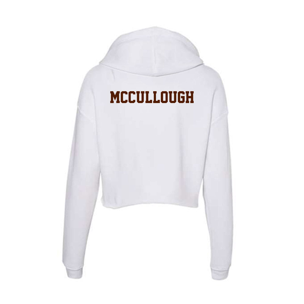 Western Michigan - NCAA Football : Daeh McCullough - Women's Crop Fleece Hoodie-1
