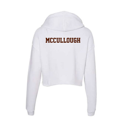 Western Michigan - NCAA Football : Daeh McCullough - Women's Crop Fleece Hoodie-1