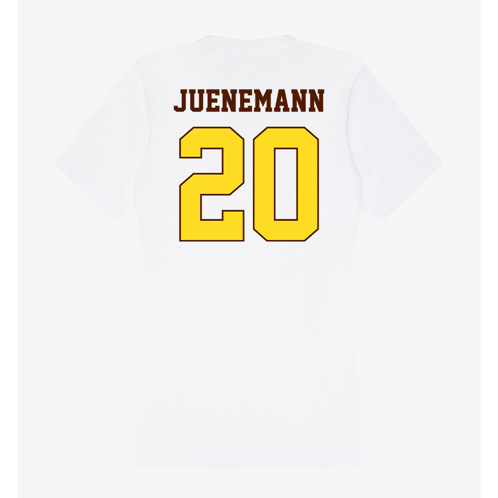 Western Michigan - NCAA Men's Basketball : Janis Juenemann - Women's V-Neck T-Shirt-1