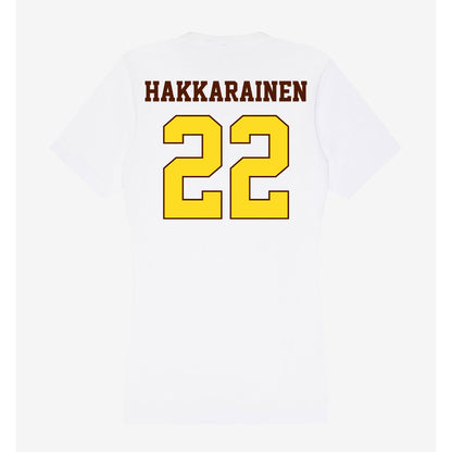 Western Michigan - NCAA Men's Ice Hockey : Iiro Hakkarainen - Women's V-Neck T-Shirt-1