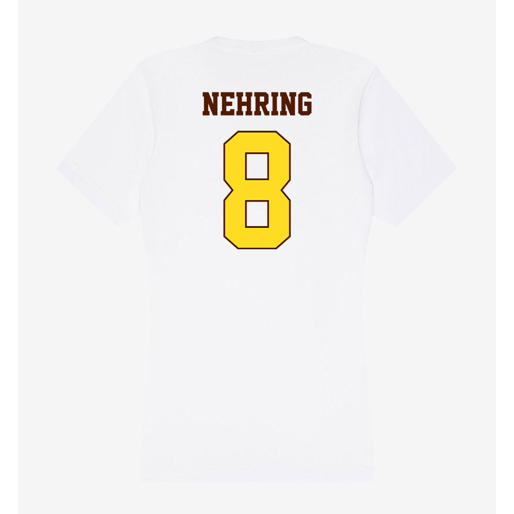 Western Michigan - NCAA Men's Ice Hockey : Zach Nehring - Women's V-Neck T-Shirt-1