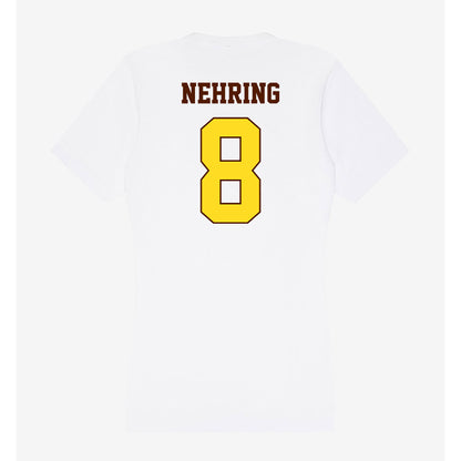 Western Michigan - NCAA Men's Ice Hockey : Zach Nehring - Women's V-Neck T-Shirt-1