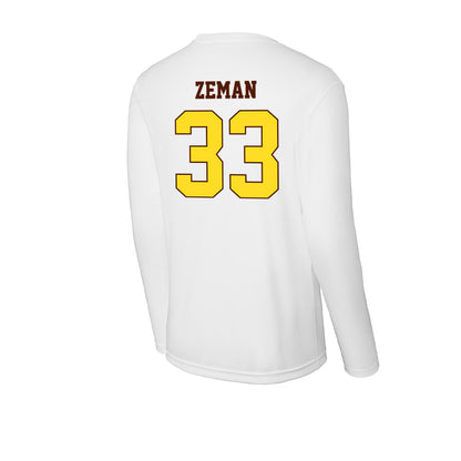 Western Michigan - NCAA Football : Zachary Zeman - Activewear Long Sleeve T-Shirt-1