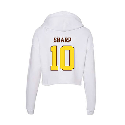 Western Michigan - NCAA Men's Ice Hockey : Zack Sharp - Women's Crop Fleece Hoodie-1