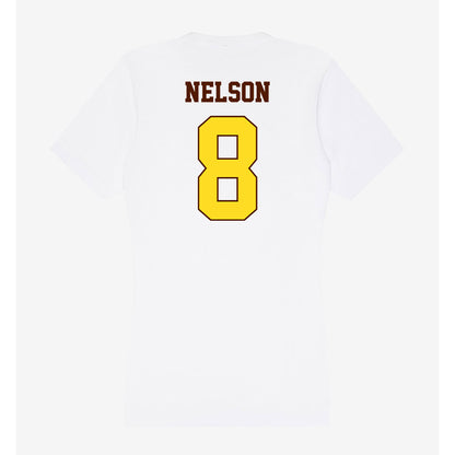 Western Michigan - NCAA Football : Egypt Nelson - Women's V-Neck T-Shirt-1
