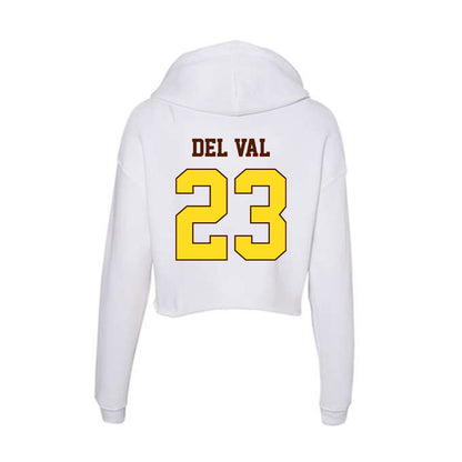 Western Michigan - NCAA Softball : Alysa Del Val - Women's Crop Fleece Hoodie-1