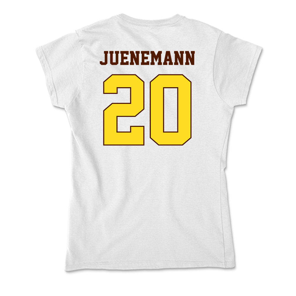Western Michigan - NCAA Men's Basketball : Janis Juenemann - Soft Style Women’s T-Shirt-1