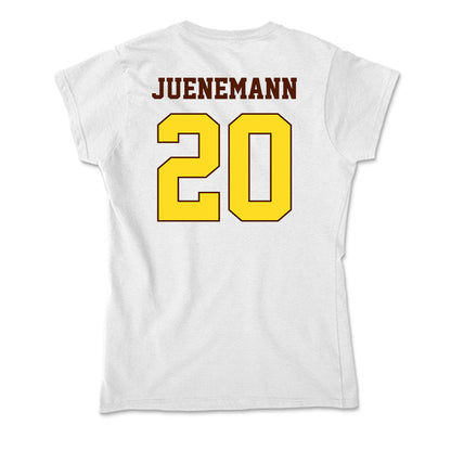 Western Michigan - NCAA Men's Basketball : Janis Juenemann - Soft Style Women’s T-Shirt-1