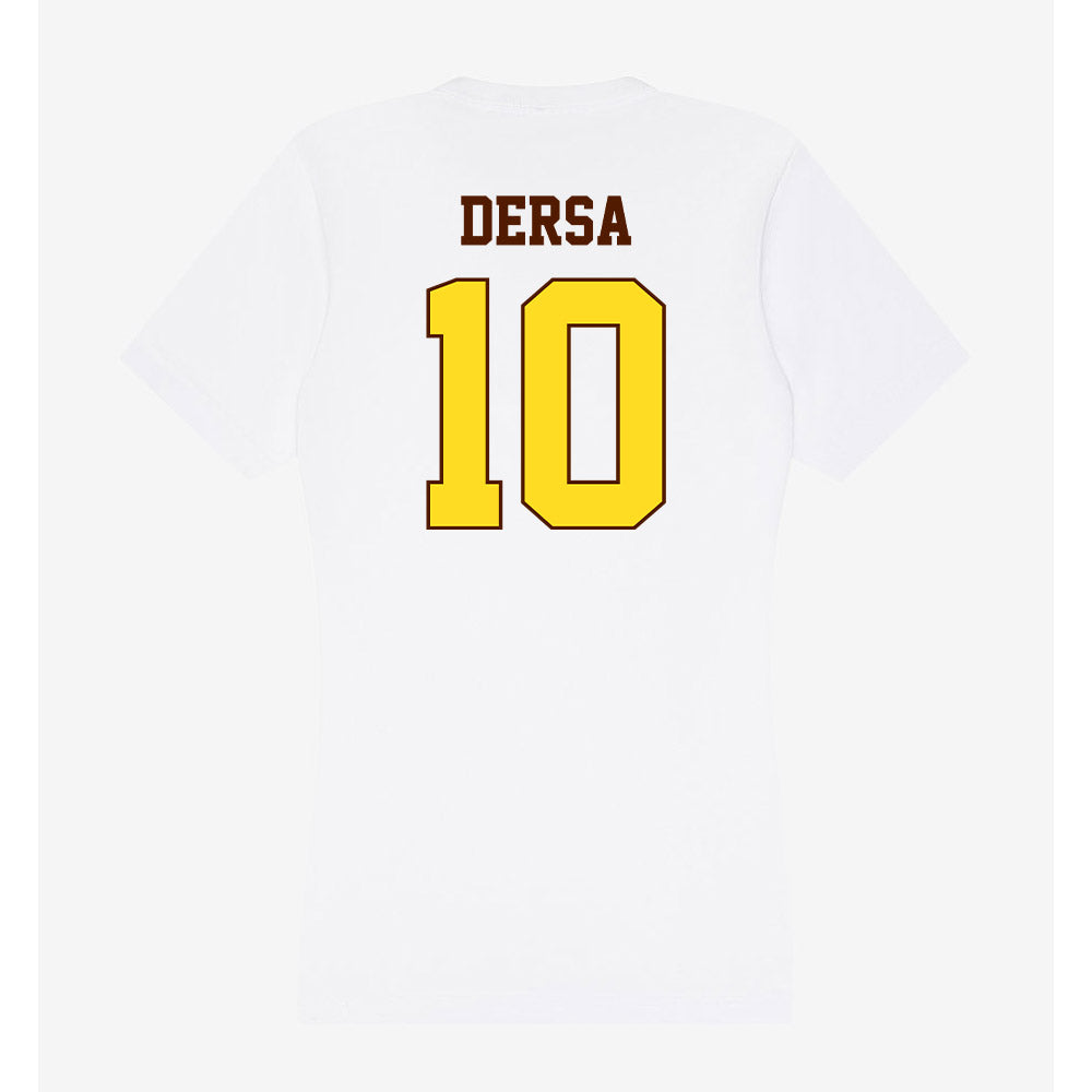 Western Michigan - NCAA Football : Michael Dersa - Women's V-Neck T-Shirt-1