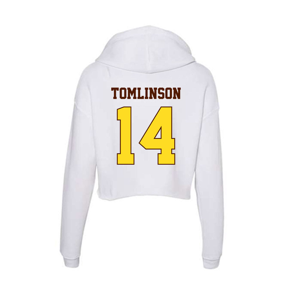 Western Michigan - NCAA Baseball : Ty Tomlinson - Women's Crop Fleece Hoodie-1