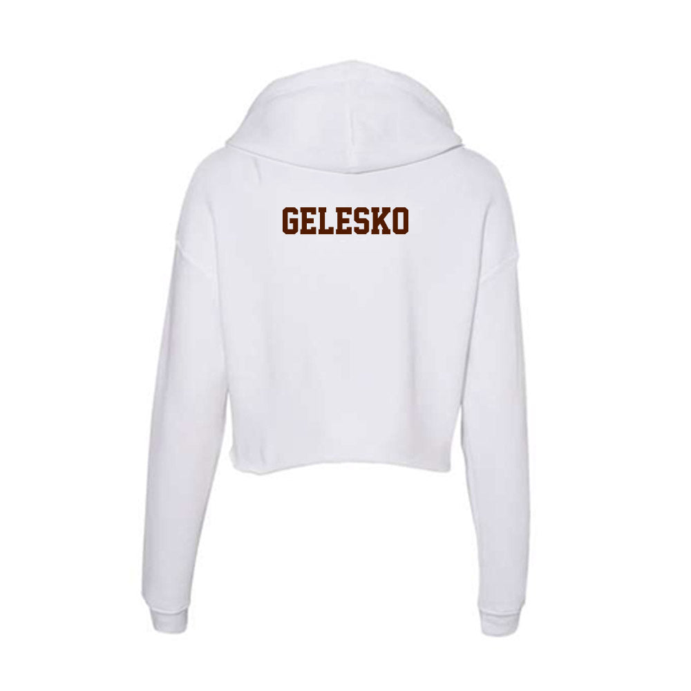 Western Michigan - NCAA Women's Gymnastics : Brooke Gelesko - Women's Crop Fleece Hoodie-1