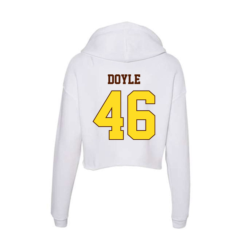 Western Michigan - NCAA Football : Drew Doyle - Women's Crop Fleece Hoodie-1