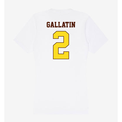 Western Michigan - NCAA Men's Ice Hockey : Grady Gallatin - Women's V-Neck T-Shirt-1