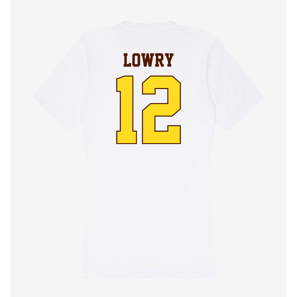 Western Michigan - NCAA Football : Broc Lowry - Women's V-Neck T-Shirt-1