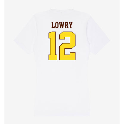 Western Michigan - NCAA Football : Broc Lowry - Women's V-Neck T-Shirt-1