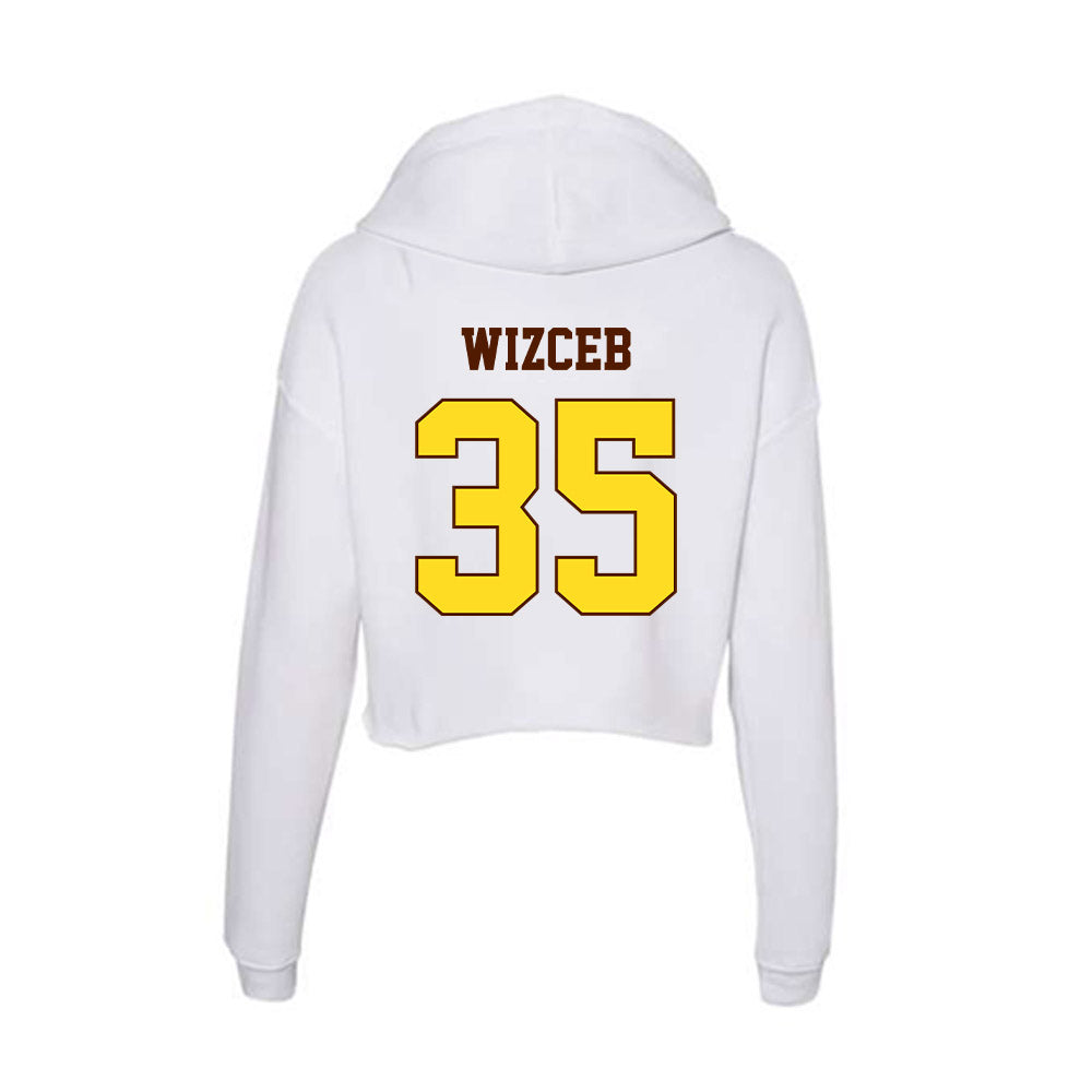 Western Michigan - NCAA Baseball : Joey Wizceb - Women's Crop Fleece Hoodie-1