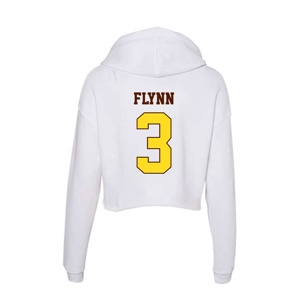 Western Michigan - NCAA Women's Basketball : Olivia Flynn - Women's Crop Fleece Hoodie-1