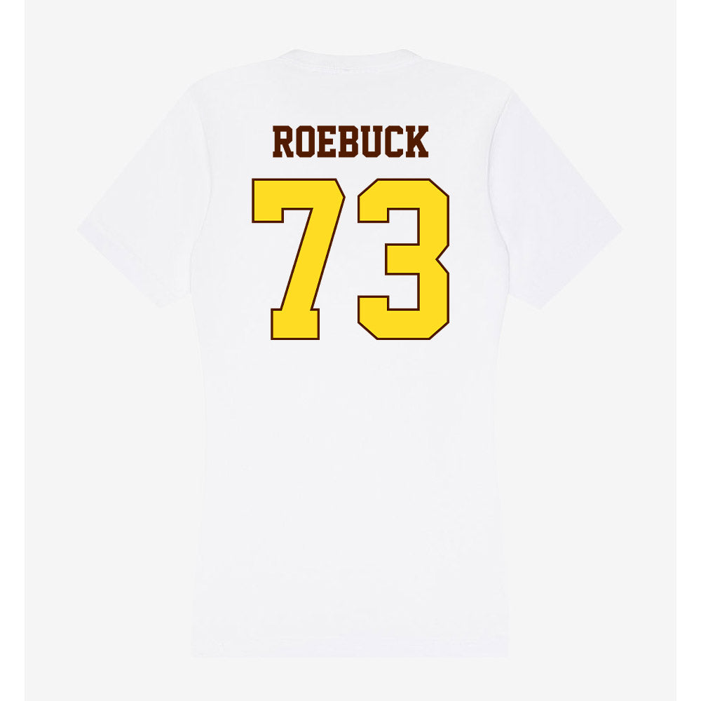 Western Michigan - NCAA Football : Ben Roebuck - Women's V-Neck T-Shirt-1