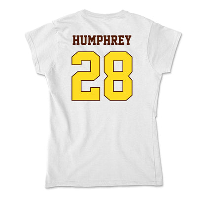 Western Michigan - NCAA Men's Ice Hockey : Ryan Humphrey - Soft Style Women’s T-Shirt-1
