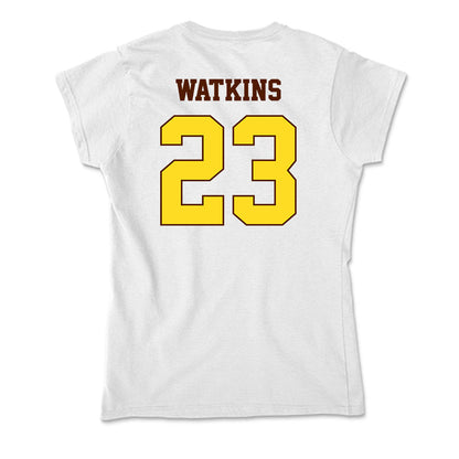 Western Michigan - NCAA Men's Basketball : DeAaron Watkins - Soft Style Women’s T-Shirt-1