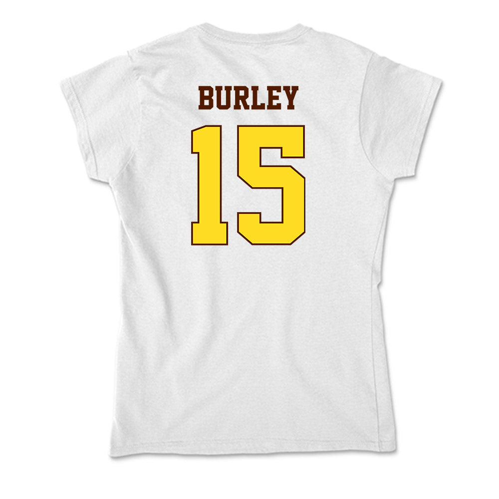 Western Michigan - NCAA Football : KJ Burley - Soft Style Women’s T-Shirt-1