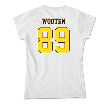 Western Michigan - NCAA Football : Brennan Wooten - Soft Style Women’s T-Shirt-1