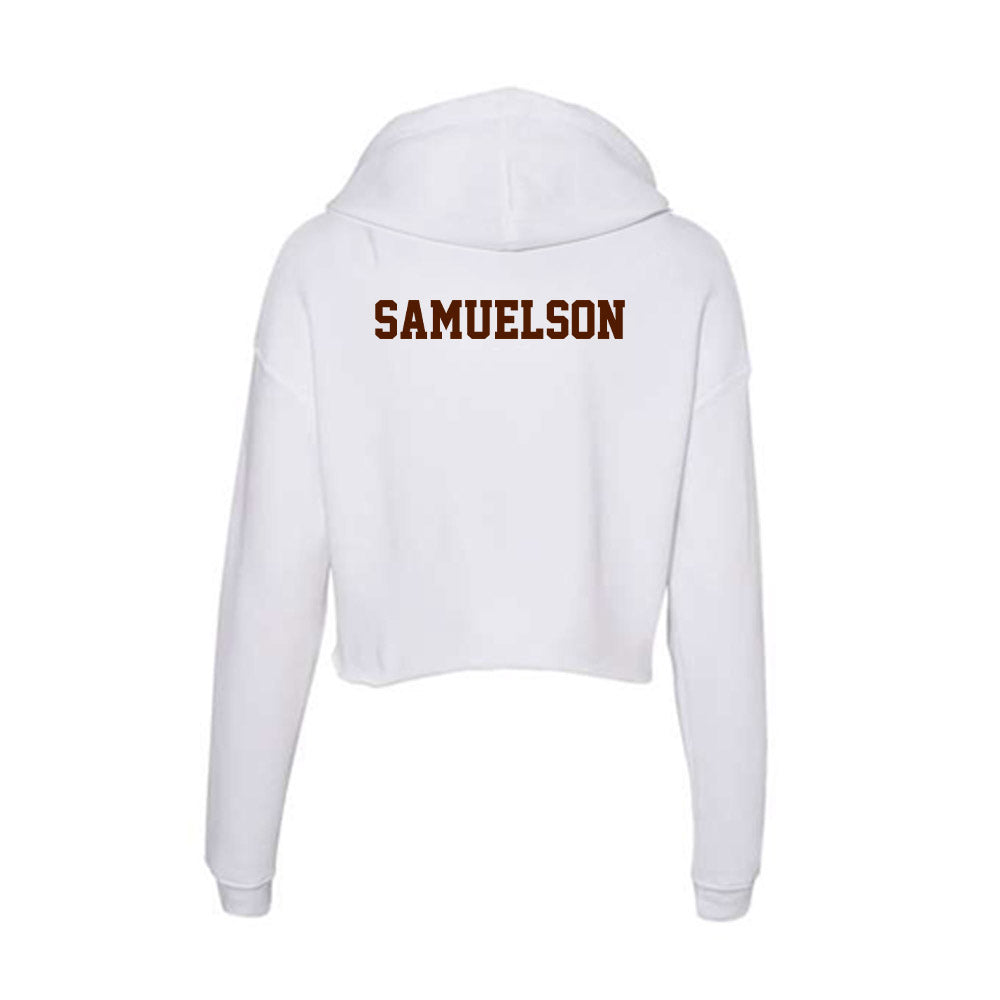 Western Michigan - NCAA Women's Gymnastics : Reese Samuelson - Women's Crop Fleece Hoodie-1