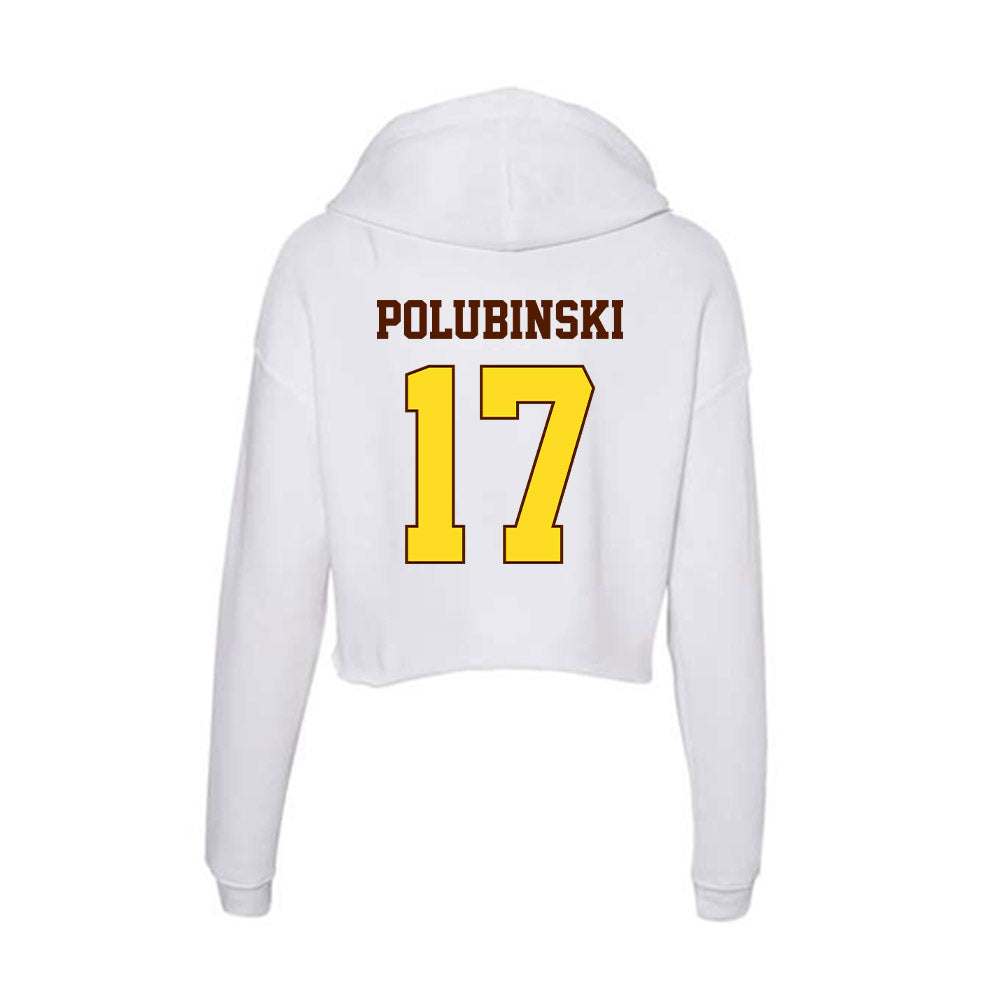 Western Michigan - NCAA Baseball : Josh Polubinski - Women's Crop Fleece Hoodie-1