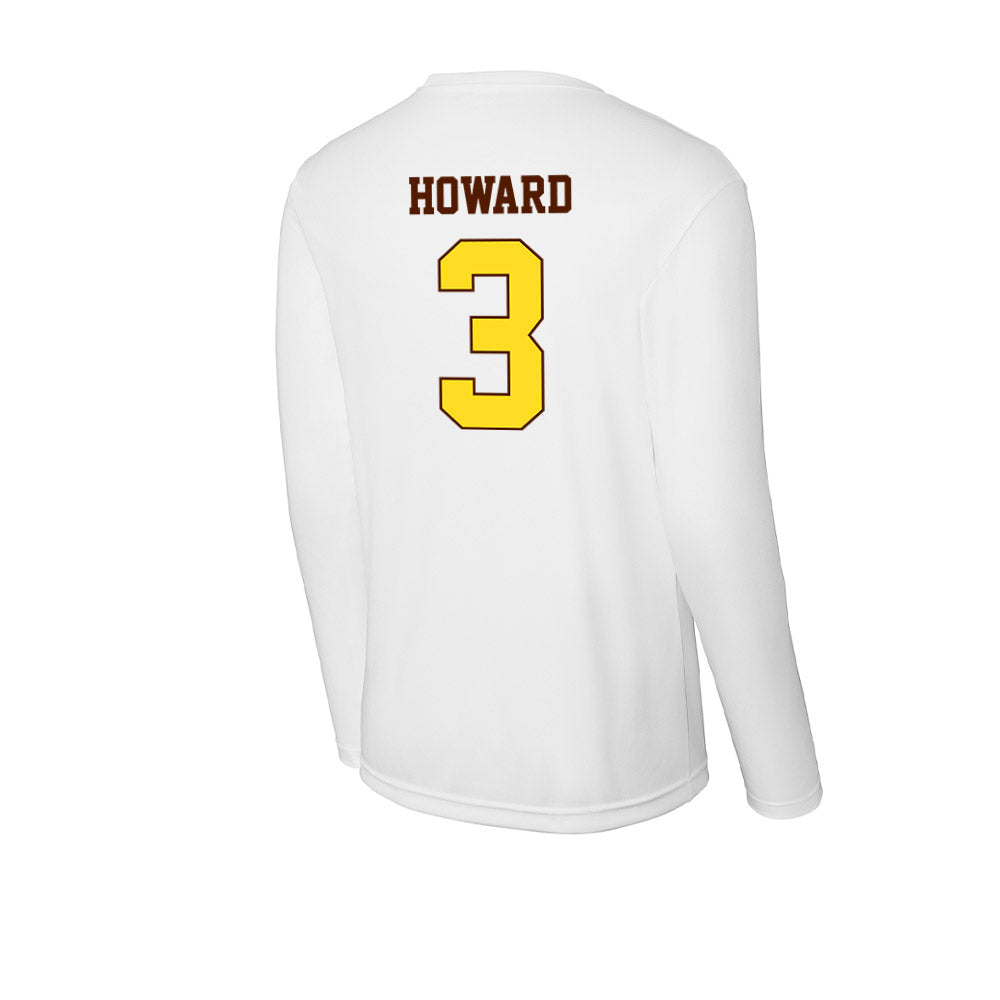 Western Michigan - NCAA Baseball : Drew Howard - Activewear Long Sleeve T-Shirt-1